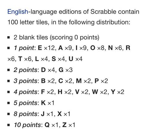 Scrabble letter distribution and points | Lettering, Scrabble letters, Scrabble