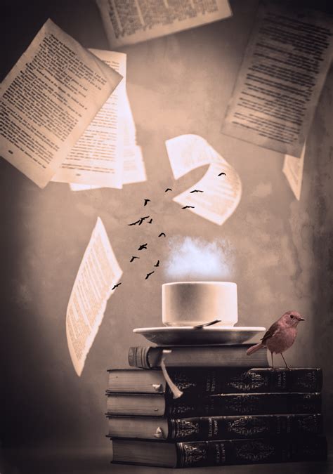 Book, Mug And Birds Free Stock Photo - Public Domain Pictures