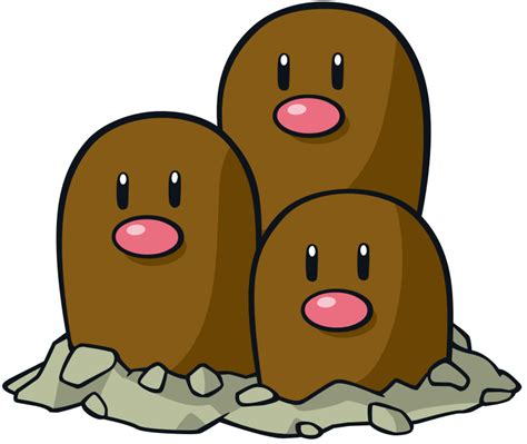 Dugtrio official artwork gallery | Pokémon Database