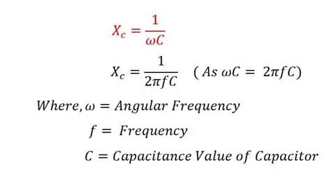 Capacitive Reactance Calculator Electrical Volt