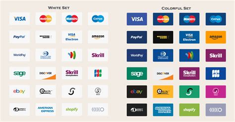 20 Free Payment Method & Credit Card Icon Sets | Credit card icon, Credit card, Visa credit card