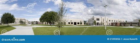 Panorama of High School stock photo. Image of central - 21093056