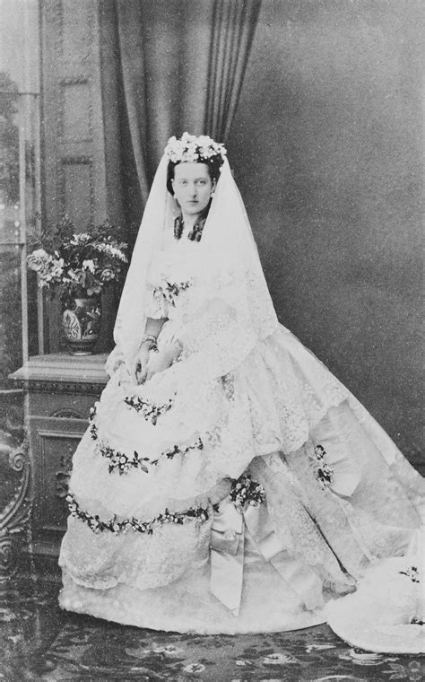 Princess Alexandra in her Wedding Dress