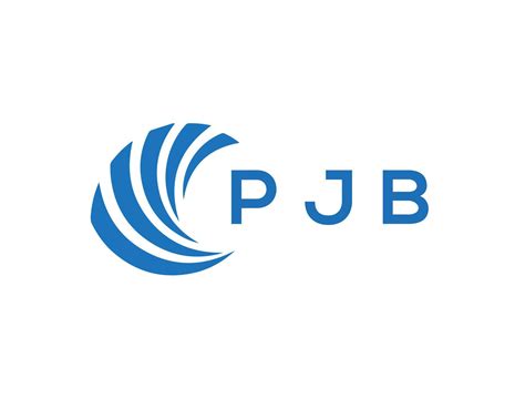 PJB letter logo design on white background. PJB creative circle letter ...