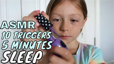 ASMR 10 Triggers 5 Minutes! 💤 (TO HELP YOU SLEEP) ♥ - YouTube