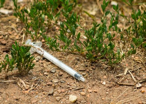 FREE IMAGE: Hypodermic Syringe On The Ground | Libreshot Public Domain Photos