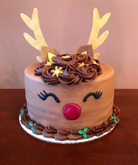 Reindeer cake by Frostings Bake Shop | Christmas cake, Cupcake cakes ...