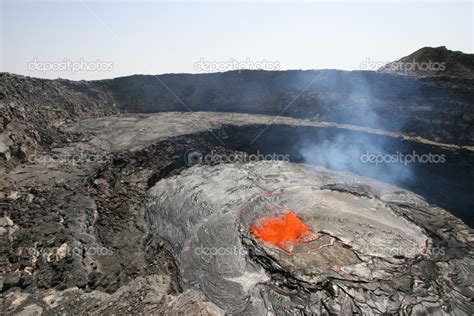 Volcano Erta Ale in Ethiopia Africa — Stock Photo © raineralbiez #30646505