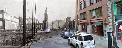 Seattle Fire Aftermath - 1889 + Today