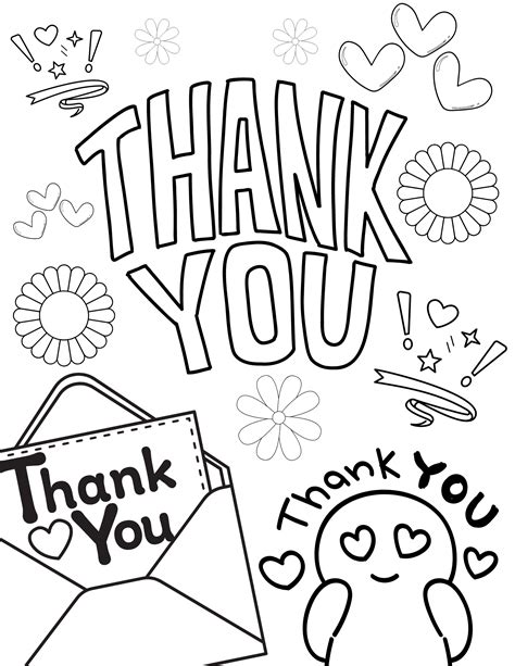 Thank You Coloring Pages