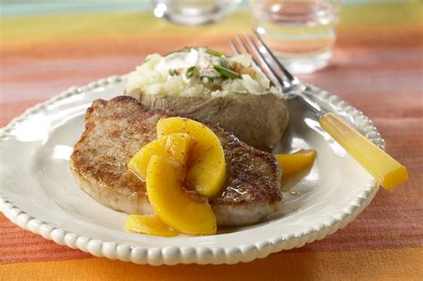 Spiced Peach Pork Chops - Pork Recipes - Pork Be Inspired