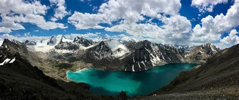 Ala Kul Lake Panorama, Kyrgyzstan Stock Image - Image of alpine, scenic: 159557271