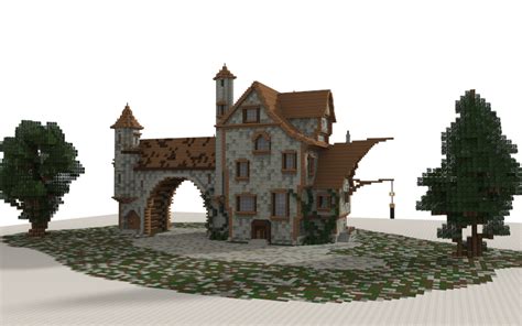 Minecraft Schematics Medieval House