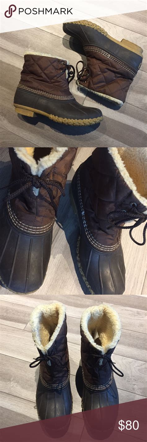 BROWN WINTER WATERPROOF INSULATED LL BEAN BOOTS | Ll bean boots, Bean ...