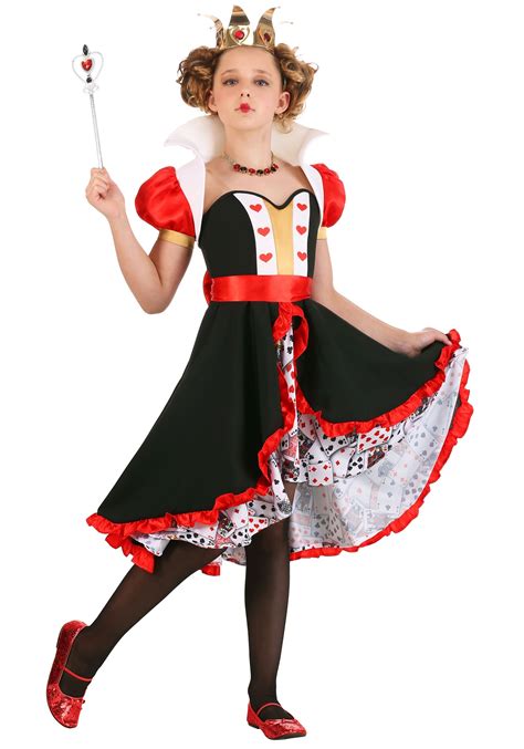 Frilly Queen of Hearts Costume for Girls