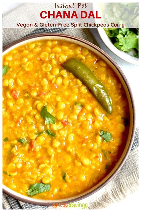 Instant Pot Chana Dal Recipe (Split Chickpeas) | Spice Cravings