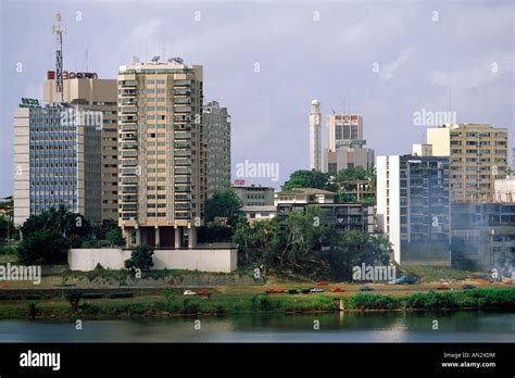 City skyline buildings abidjan ivory hi-res stock photography and ...