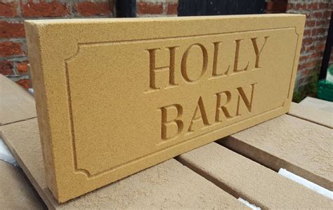 Deeply Engraved Bathstone Stone House Sign 500 X 200mm X 50mm - Etsy UK