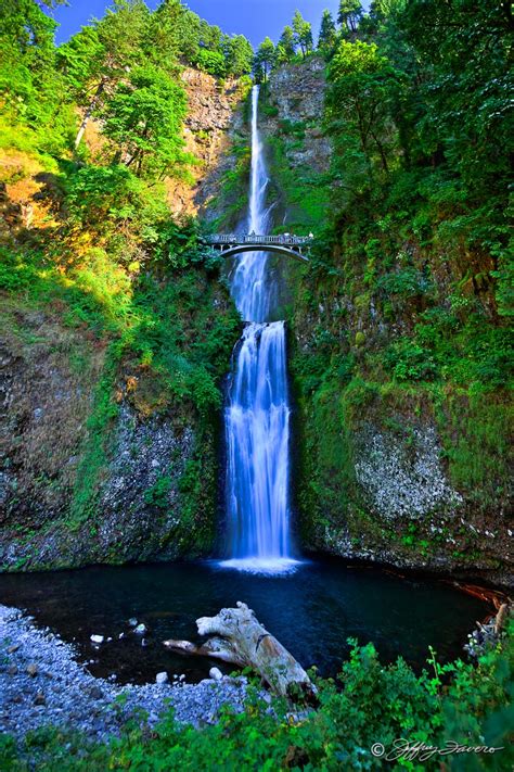 Multnomah Falls Along Columbia River Gorge - Jeffrey Favero Fine Art Photography