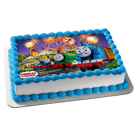 Thomas and Friends Percy Gordon James Edible Cake Topper Image ABPID06 ...