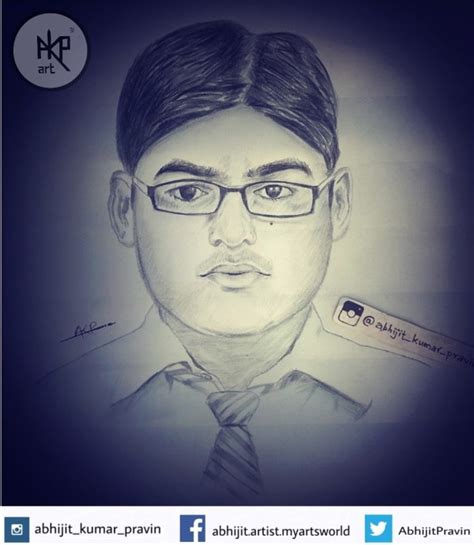 Pencil Sketch of Teacher By His Student | DesiPainters.com