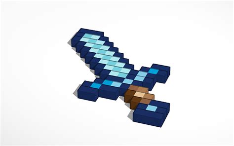 3D design Diamond Minecraft Sword | Tinkercad