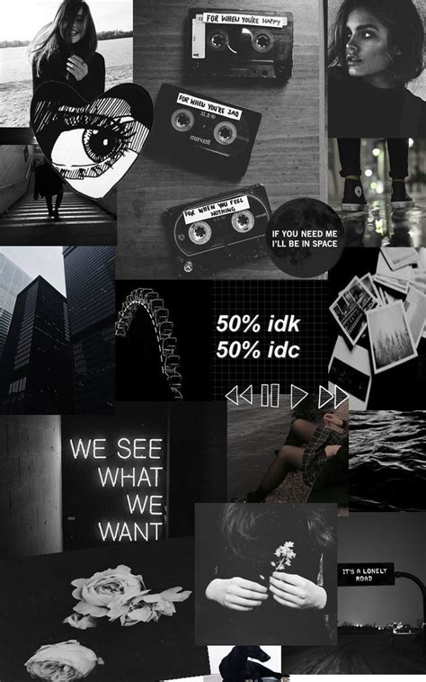 Black Collage Aesthetic Wallpapers - Wallpaper Cave