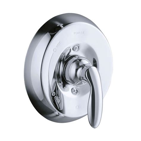 KOHLER Coralais 1-Handle Valve Trim Kit with Lever Handle in Polished Chrome (Valve Not Included ...