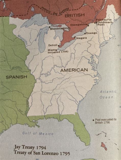 Jay Treaty Map: 1795 | Map, Ohio history, History projects