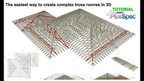 The easiest way to create complex truss rooves Tutorial - YouTube