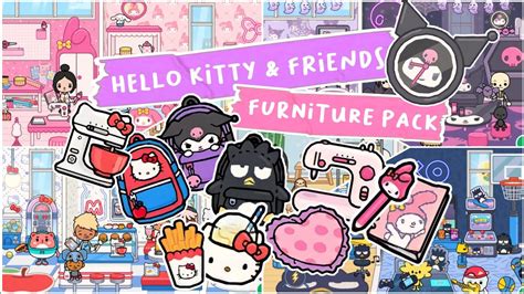 NEW HELLO KITTY & FRIENDS FURNITURE PACK OUT NOW IN TOCA LIFE WORLD😱🌍 ...