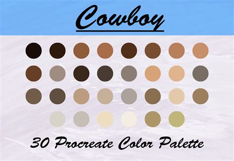 Cowboy Western Color Palette Illustration par TiveCreate · Creative Fabrica