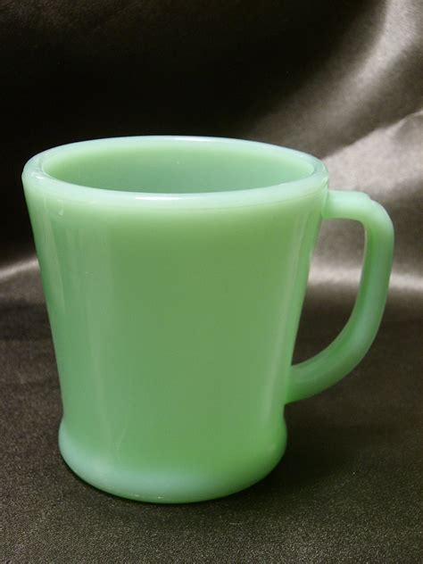 Vintage 1950s Fire King Oven Ware Coffee Mug in Jadeite