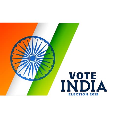 Free Vector | Indian general election poster design