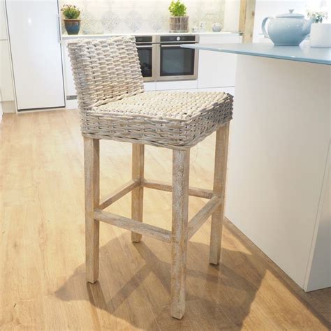 Wicker Bar Stools - Za Za Homes | Wicker bar stools, Bar stools, Wicker ...