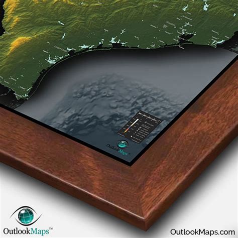 Physical Texas Map | State Topography in Colorful 3D Style