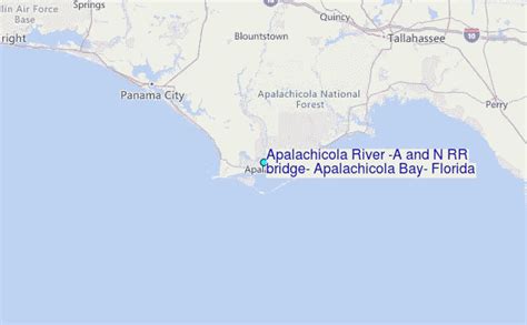 Apalachicola River (A and N RR bridge), Apalachicola Bay, Florida Tide Station Location Guide