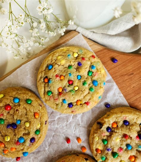 Rainbow Chip Cookies - Jessie Bakes Treats