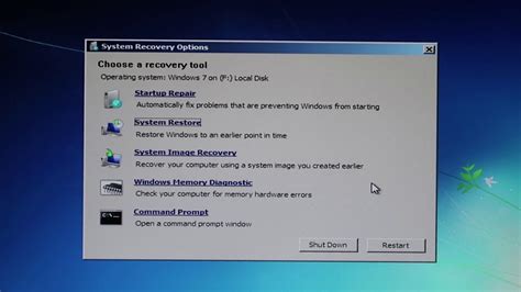 Windows 7 - System Recovery Options - Como resolver | system recovery ...