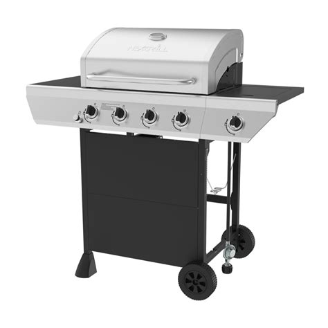 4-Burner Gas Grill in Stainless Steel with Side Burner | Nexgrill