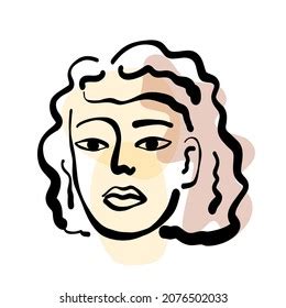 Woman Contemporary Art Portrait Line Art Stock Vector (Royalty Free ...