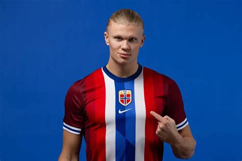 Erling Haaland and Martin Odegaard model eye-catching new Norway kit ...