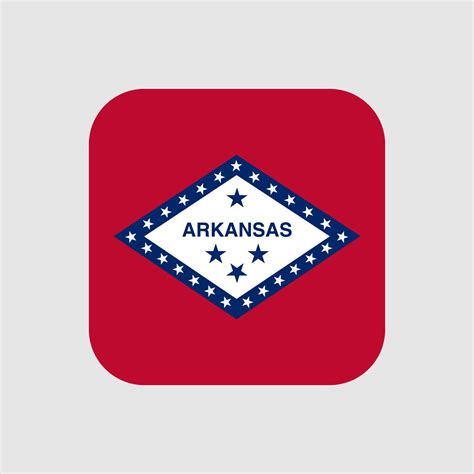 Arkansas state flag. Vector illustration. 11141764 Vector Art at Vecteezy