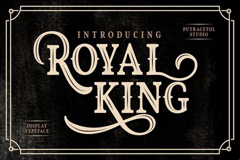 Royal King (Font) by putracetol · Creative Fabrica | Royal king, Old ...