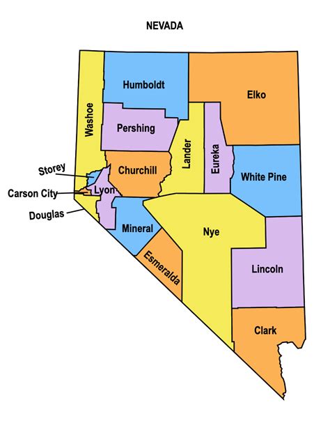 Nevada County Map: Editable & Printable State County Maps