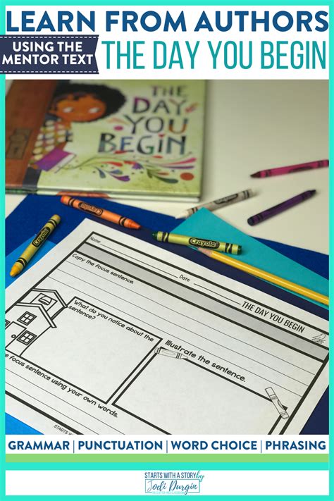 The Day You Begin Book Activities