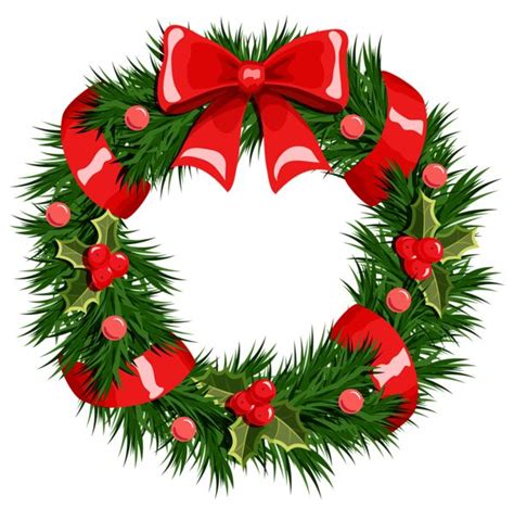 Handpainted branches wreath clip art and wreaths - Clipartix ...