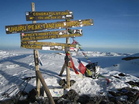 New Summit Sign on Mount Kilimanjaro - Thomson Treks | Kilimanjaro, Tanzania, Adventure