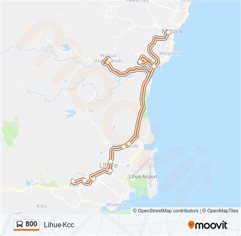 800 Route: Schedules, Stops & Maps - Lihue-Kcc (Updated)