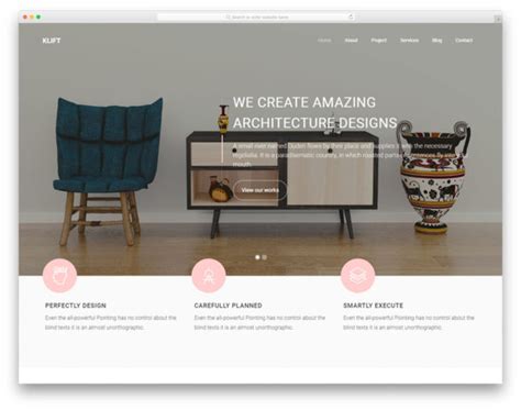 43 Free Interior Design & Furniture Website Templates 2022 - uiCookies